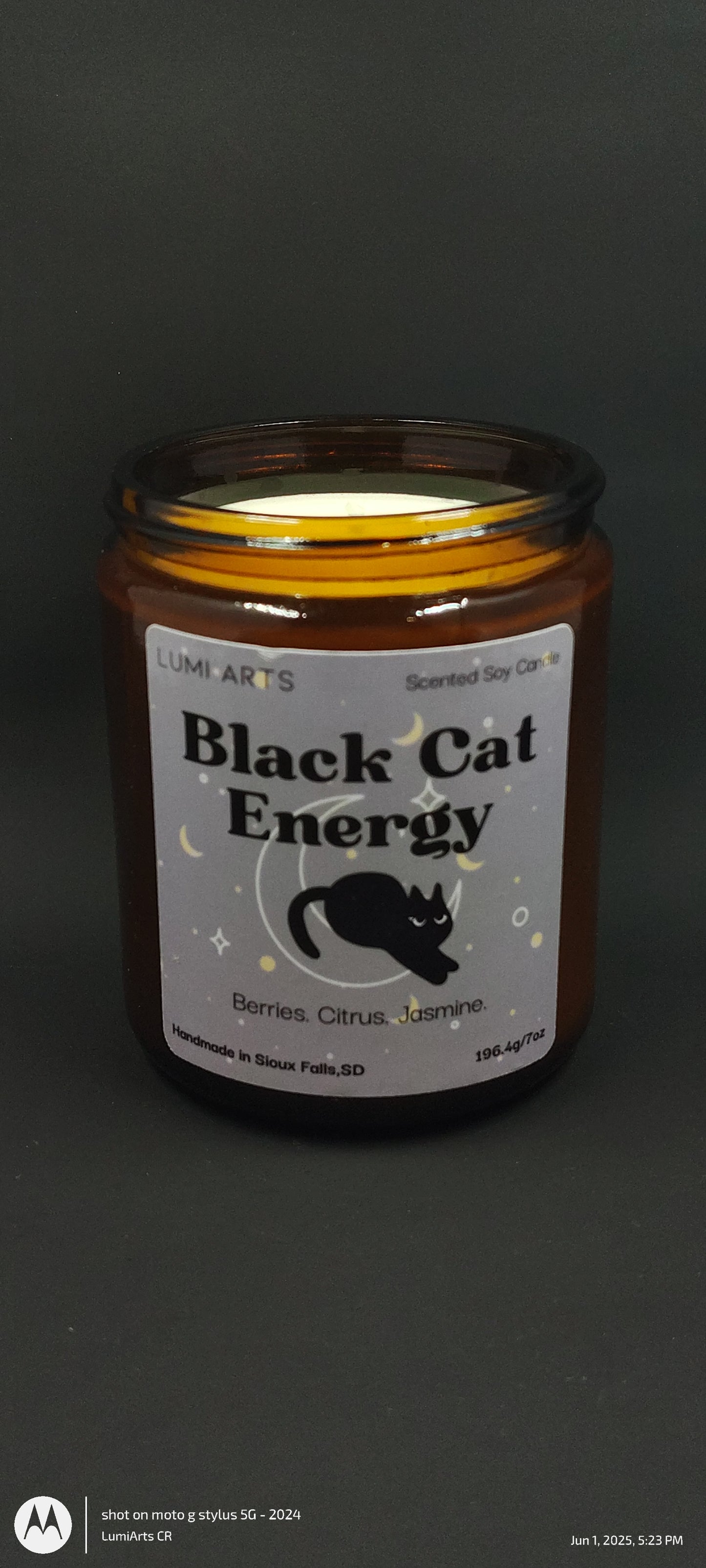 Black Cat Energy Scented Candle