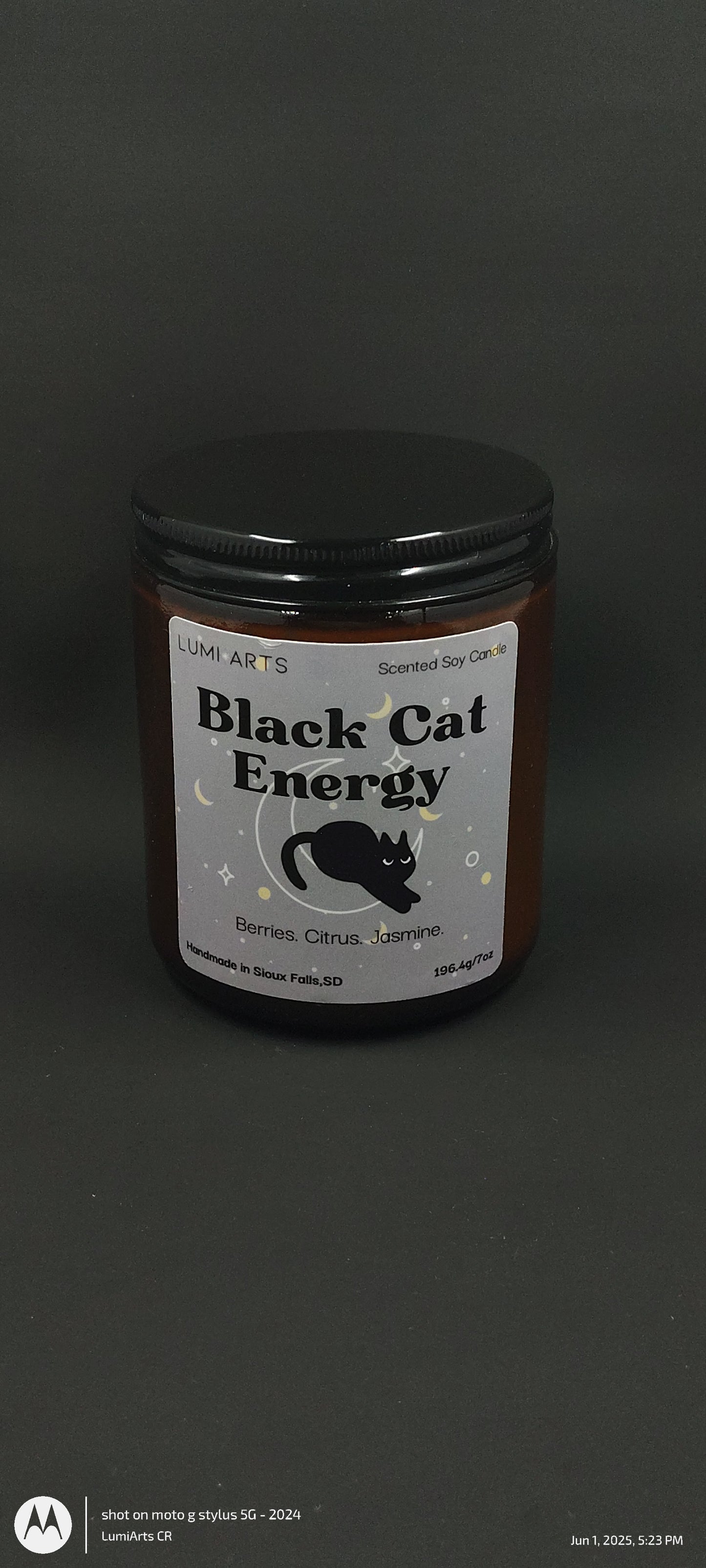 Black Cat Energy Scented Candle