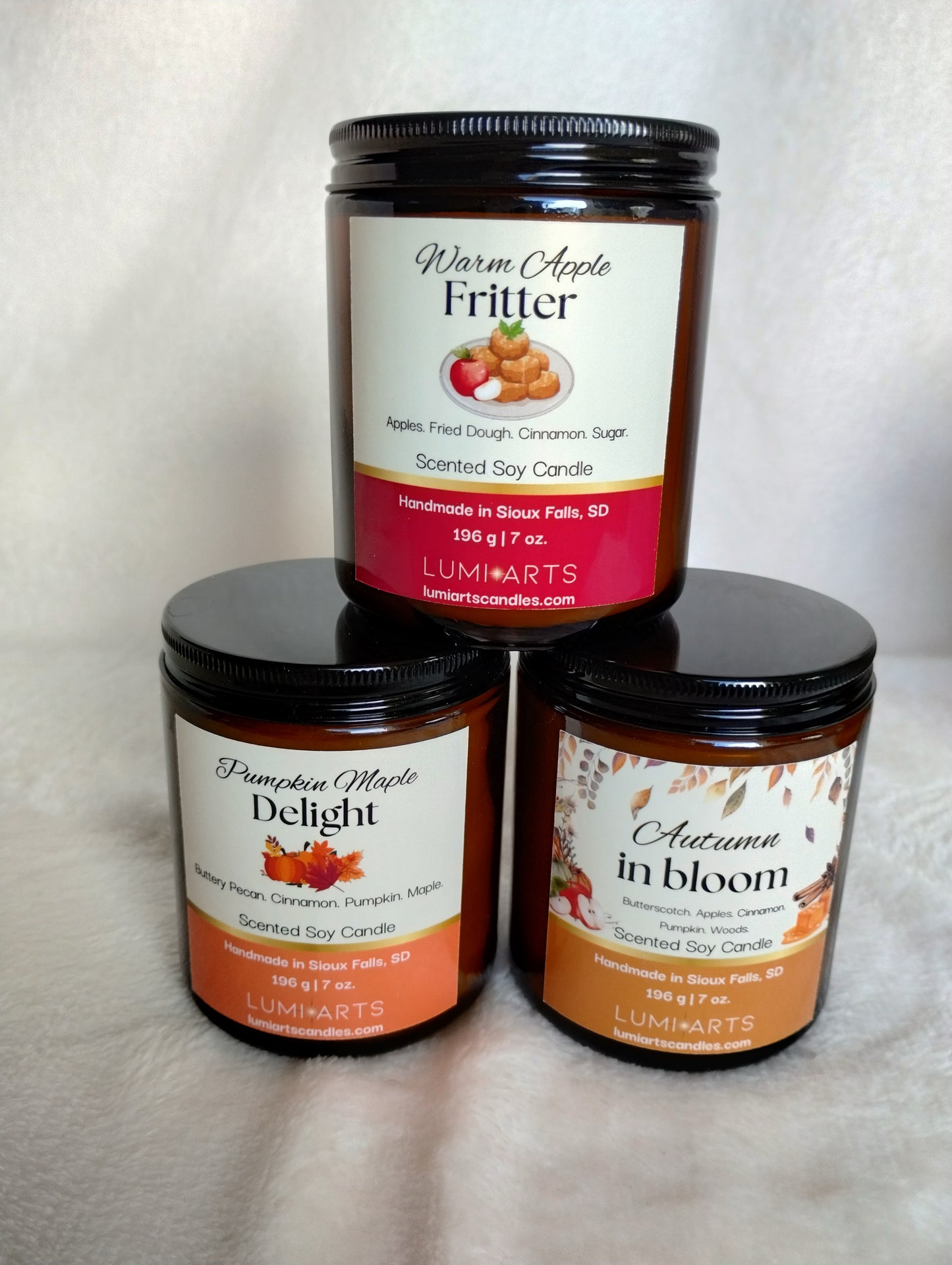 Autumn in Bloom scented soy candle