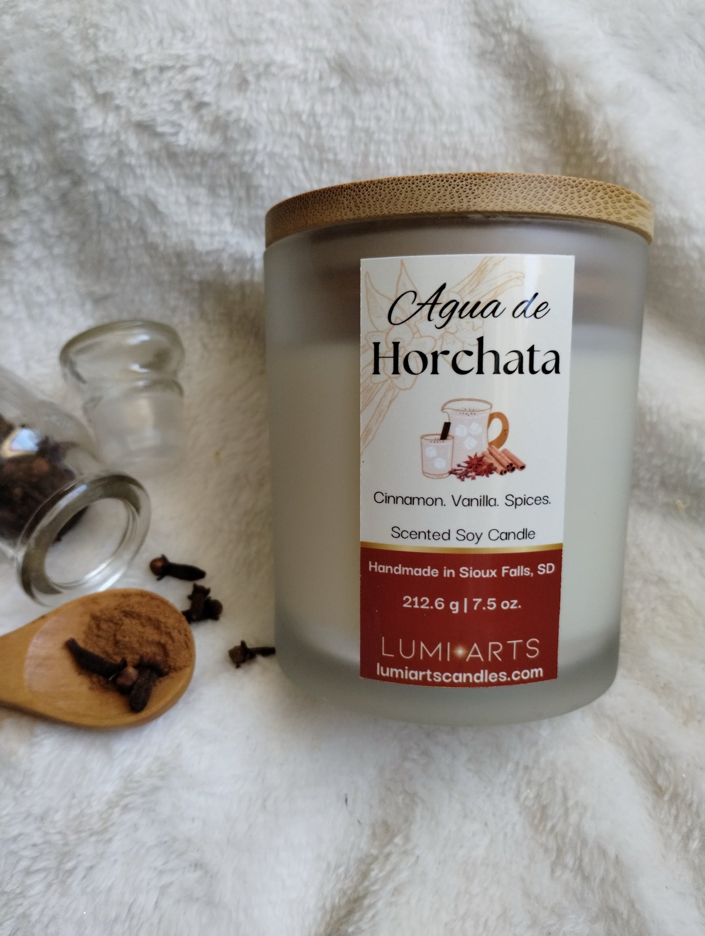 Agua de Horchata scented soy candle