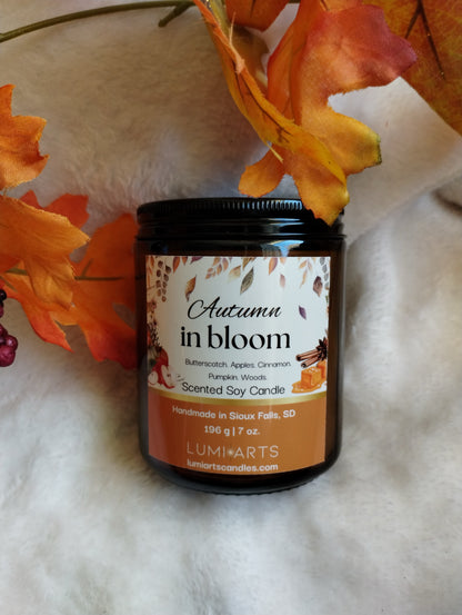 Autumn in Bloom scented soy candle