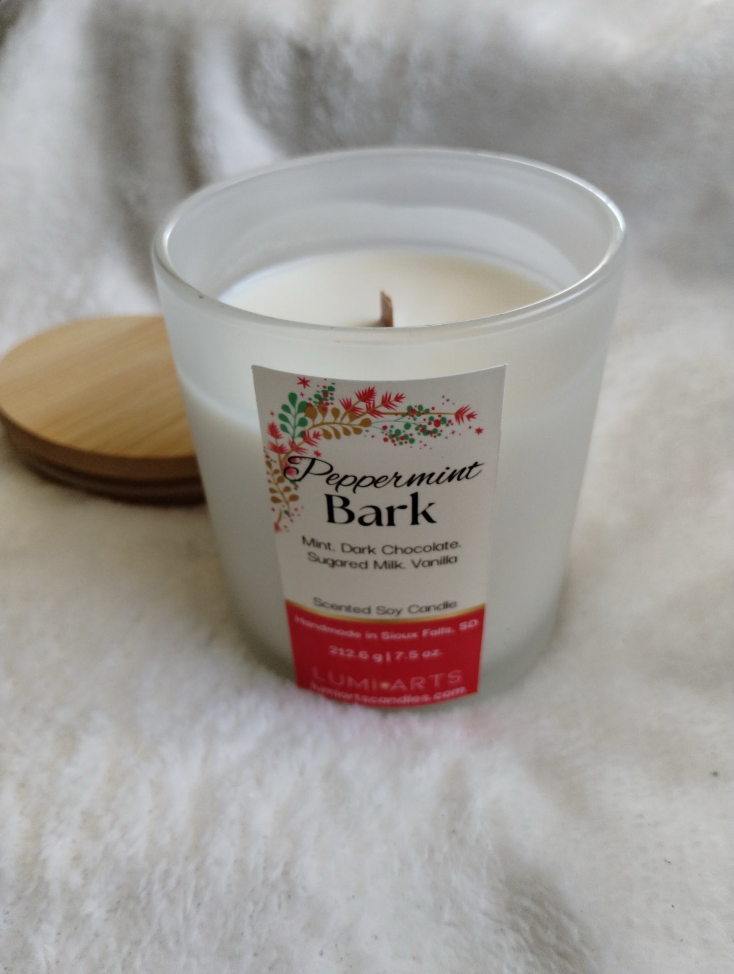 Peppermint Bark Scented Soy Candle