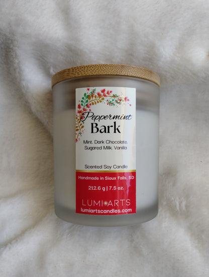 Peppermint Bark Scented Soy Candle