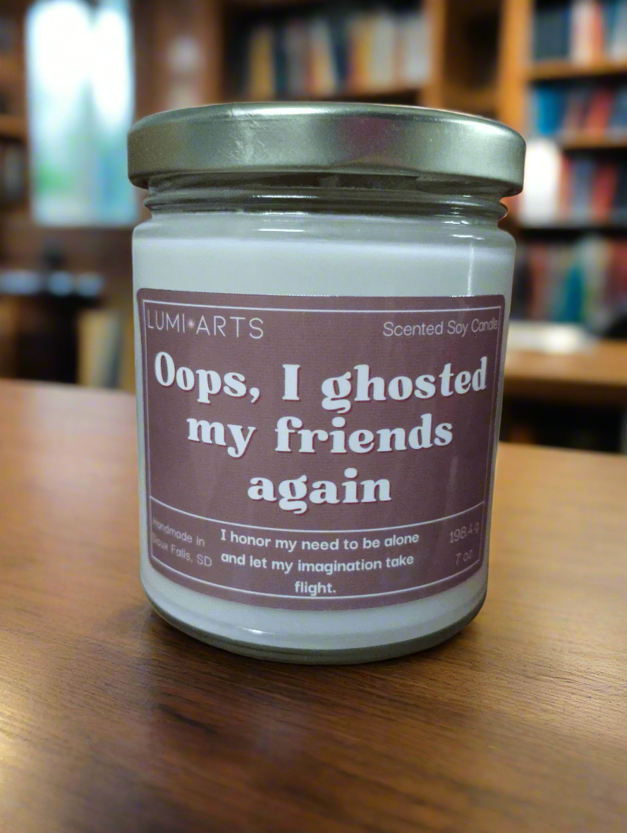 Oops, I ghosted my friends again - Lumi Arts Candles