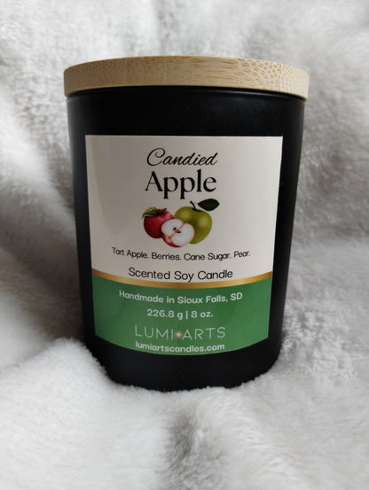 Candied Apple scented soy candle