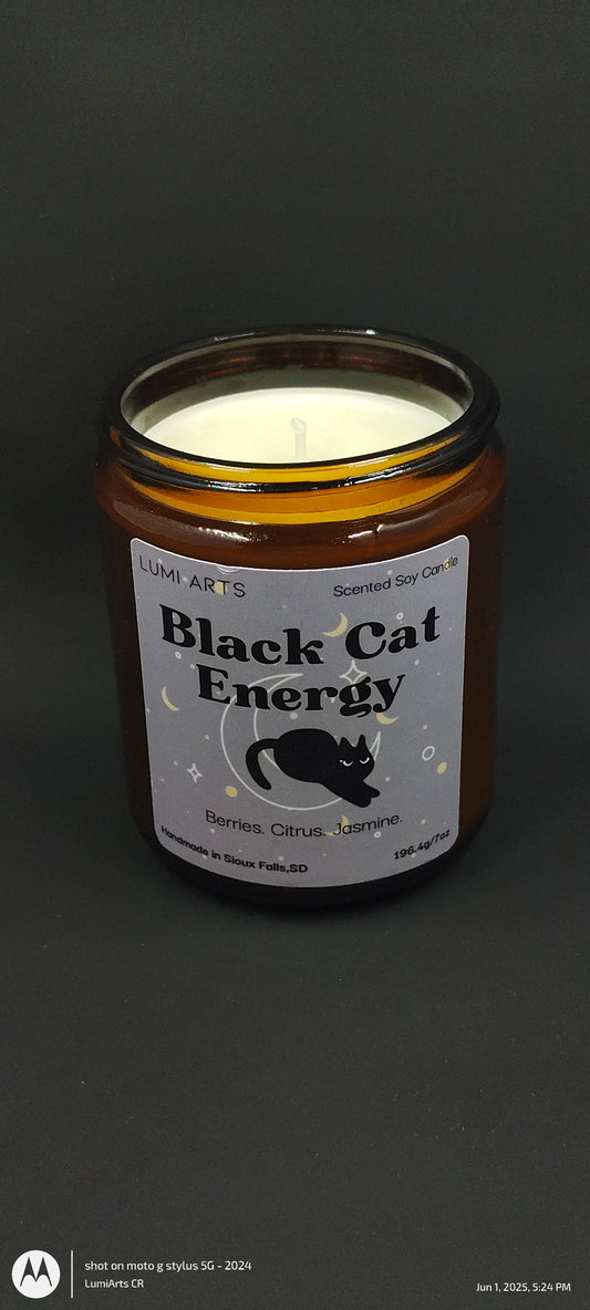 Black Cat Energy Scented Candle