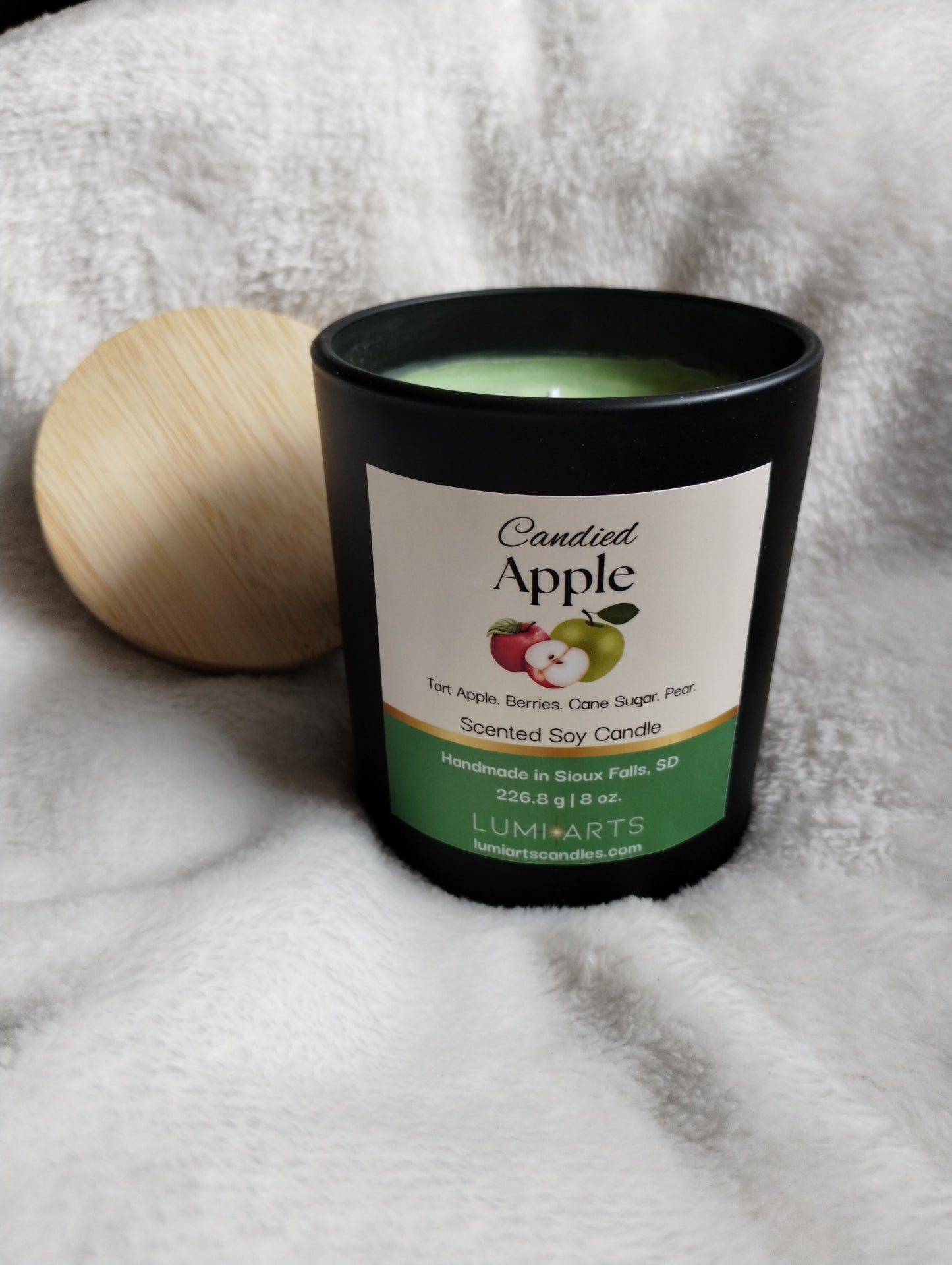 Candied Apple scented soy candle